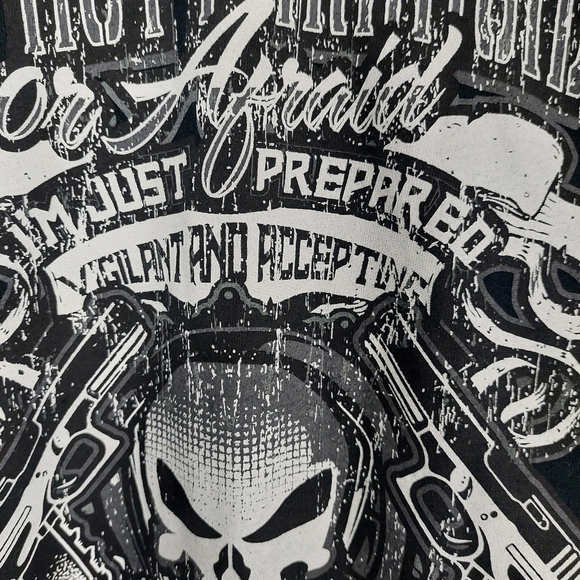 I Am Not Paranoid or Afraid I'm Just Prepared Black Long Sleeve T Shirt Size 3XL - Picture 5 of 7